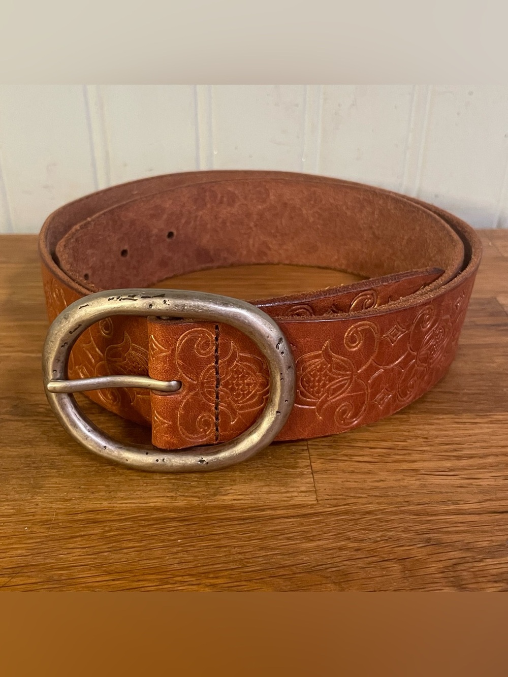 American Eagle Outfitters AEO Tooled Leather Belt
